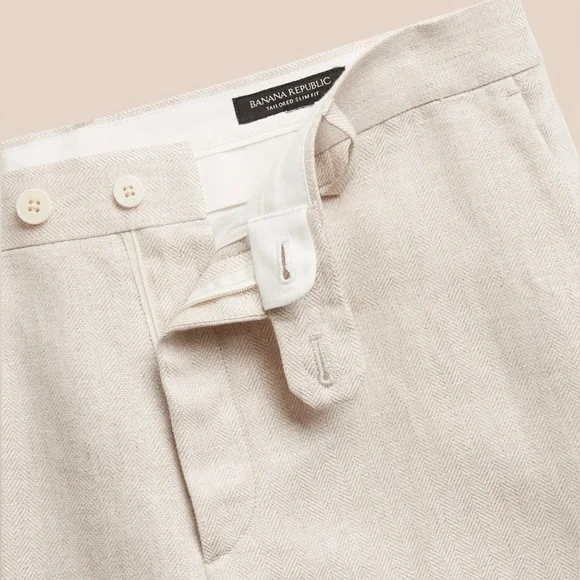 Banana Republic Milano Linen Suit Pants
